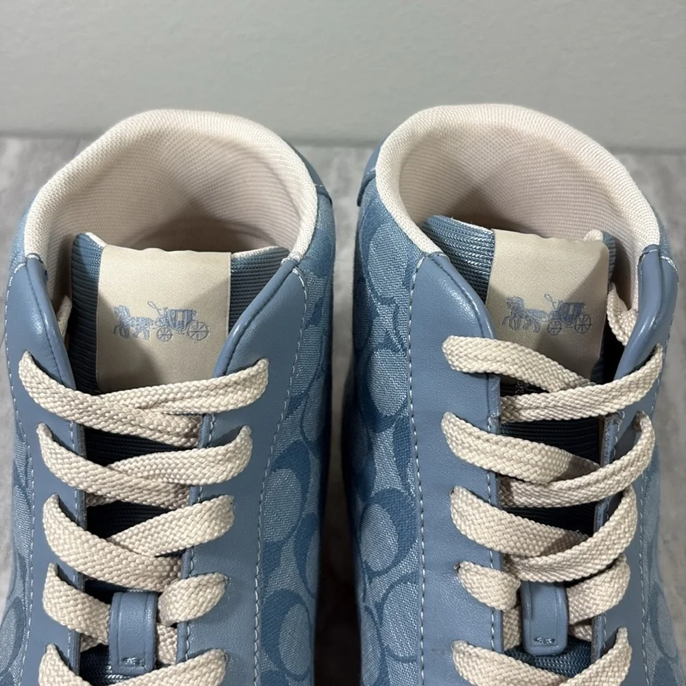 Coach Clip High Top Sneaker, Men’s sz 11, Cornflower Blue